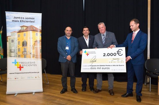 Três Freguesias do concelho de Setúbal, vencedoras no Concurso Freguesias + Eficientes promovido pela RNAE. 
