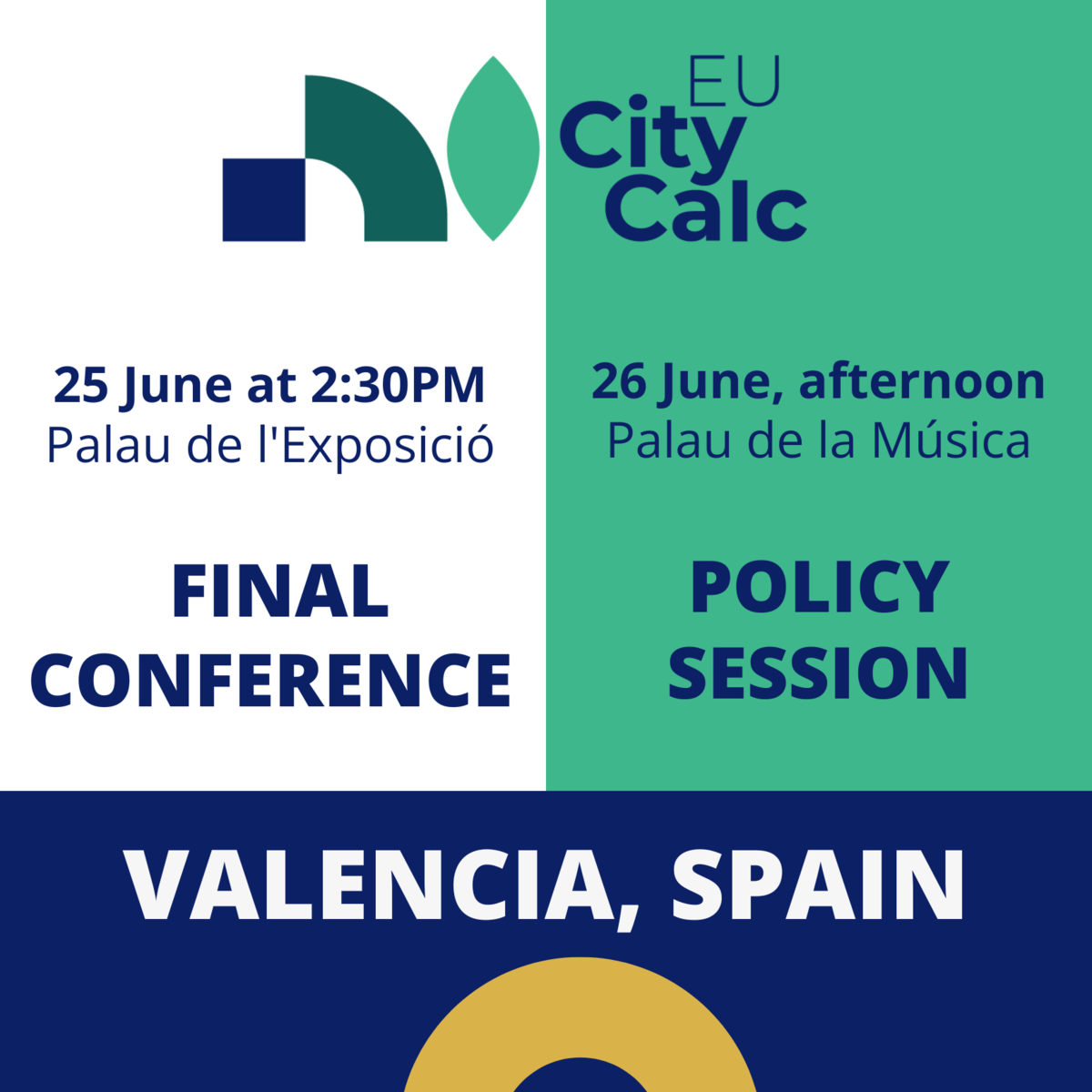 Junte-se a nós em Valência para celebrarmos juntos o encerramento do projeto EUCityCalc
