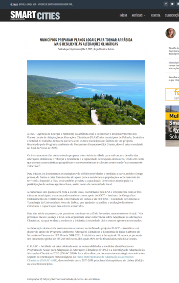Municípios preparam planos locais para tornar Arrábida mais resiliente às alterações climáticas 