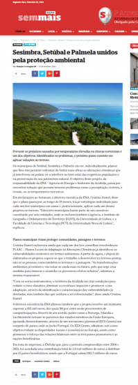Sesimbra, Setúbal e Palmela unidos pela proteção ambiental.